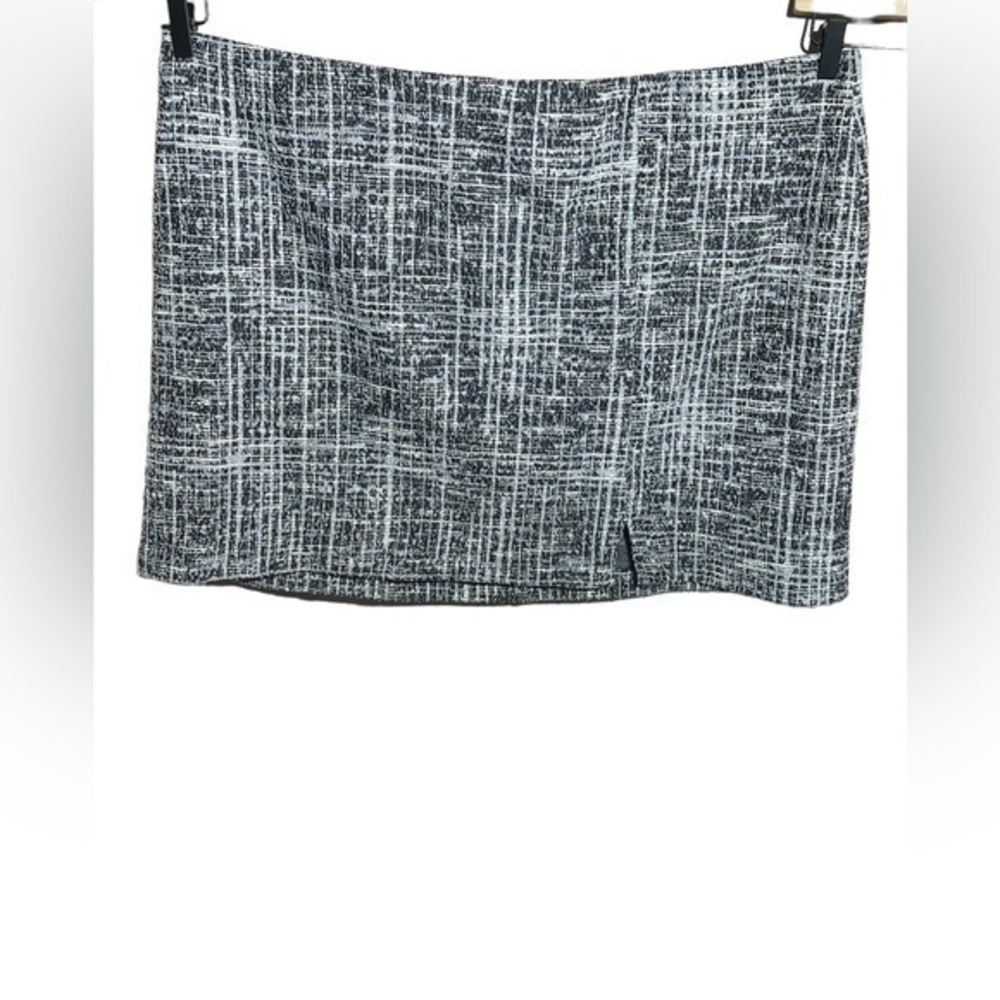 Lane Bryant women’s plus size tweed grey and white midi skirt size 28